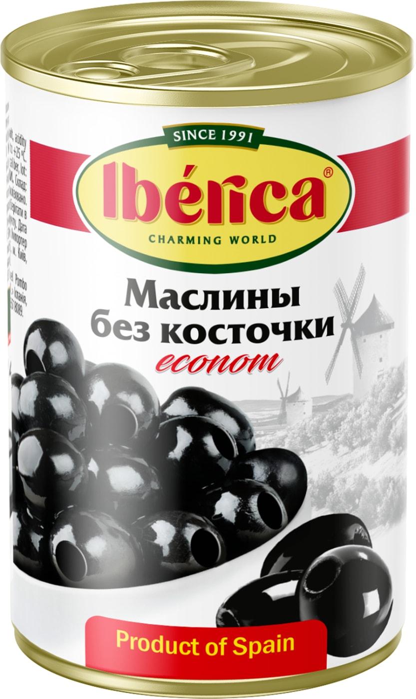 Маслины IBERICA econom без косточки Испания 280 гр., ж/б