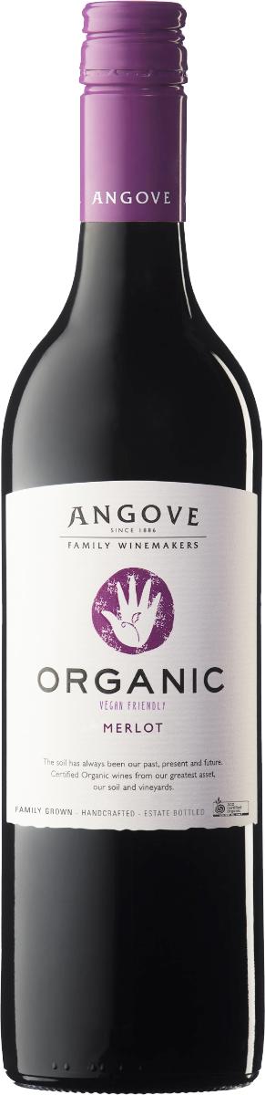 Вино красное сухое Angove Organic Merlot 14 %, 2018 год, Австралия, 750 мл., стекло