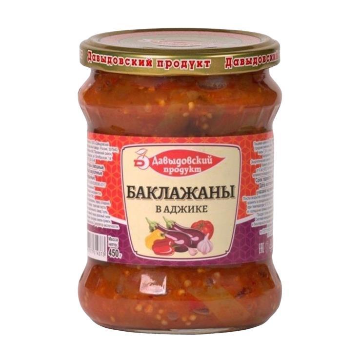 Баклажаны Давыдовский продукт в аджике 450 гр., стекло