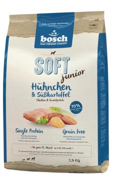 Полувлажный корм для щенков с курицей и бататом, Bosch Petfood Concept Soft Junior, 2,5 кг., пластиковый пакет