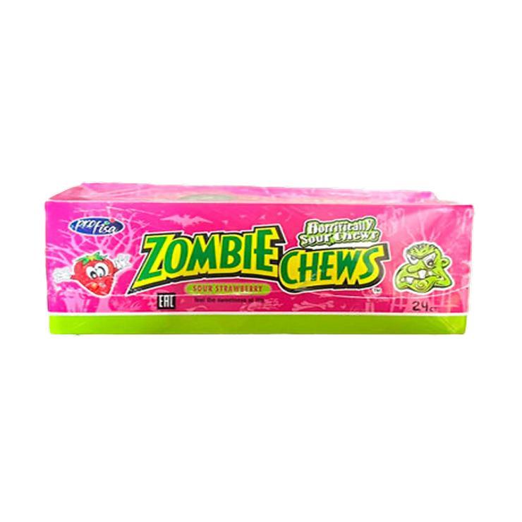 Жевательная конфета Profisa Zombie Sour Strawberry 20 гр., картон