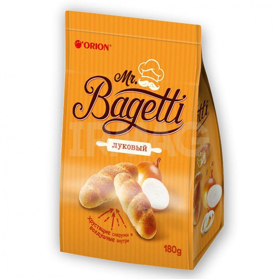 Печенье Orion Mr. Bagetti затяжное луковое 90 гр., дой-пак