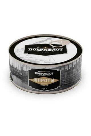 Шпроты Доброфлот Дальневосточные 190 гр., ж/б
