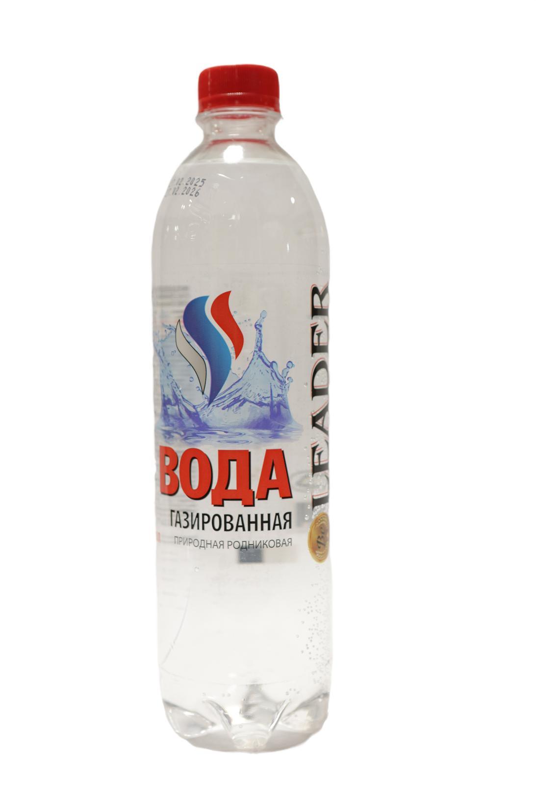 Вода LEADER газированная  1,5 л., ПЭТ
