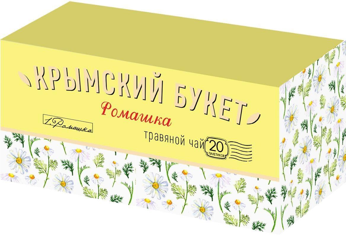 Чай Крымский Букет Ромашка травяной, 20 пакетов, 30 гр., картон