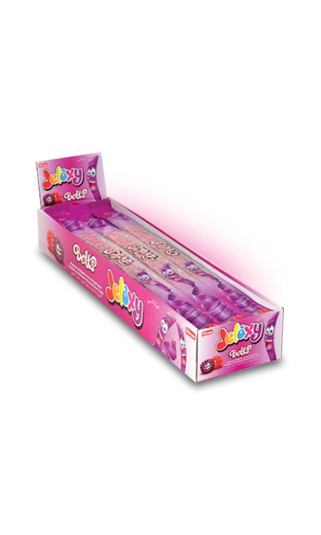 Мармелад жевательный Jelaxy Belts raspberry and blackberry 15 гр., флоу-пак