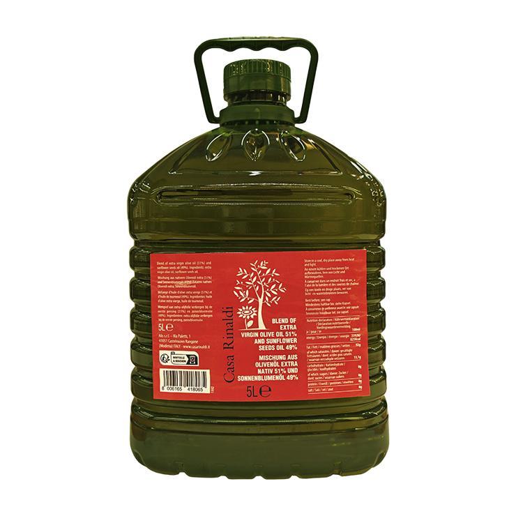 Масло Casa Rinaldi Blend оливковое E.V. 51% и подсолнечное 5 л., ПЭТ