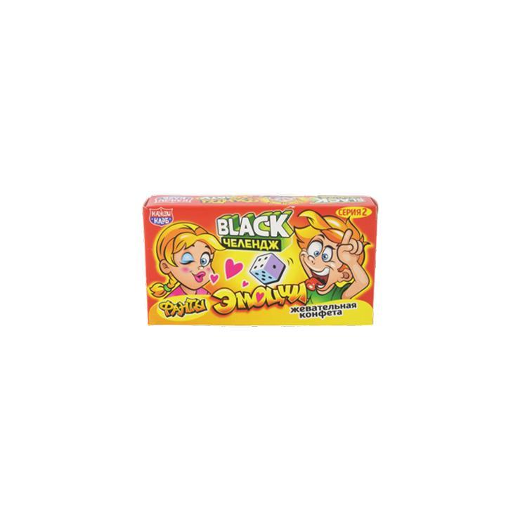 Конфета жевательная Канди Клаб black челендж фанты эмоции 15 гр., картон