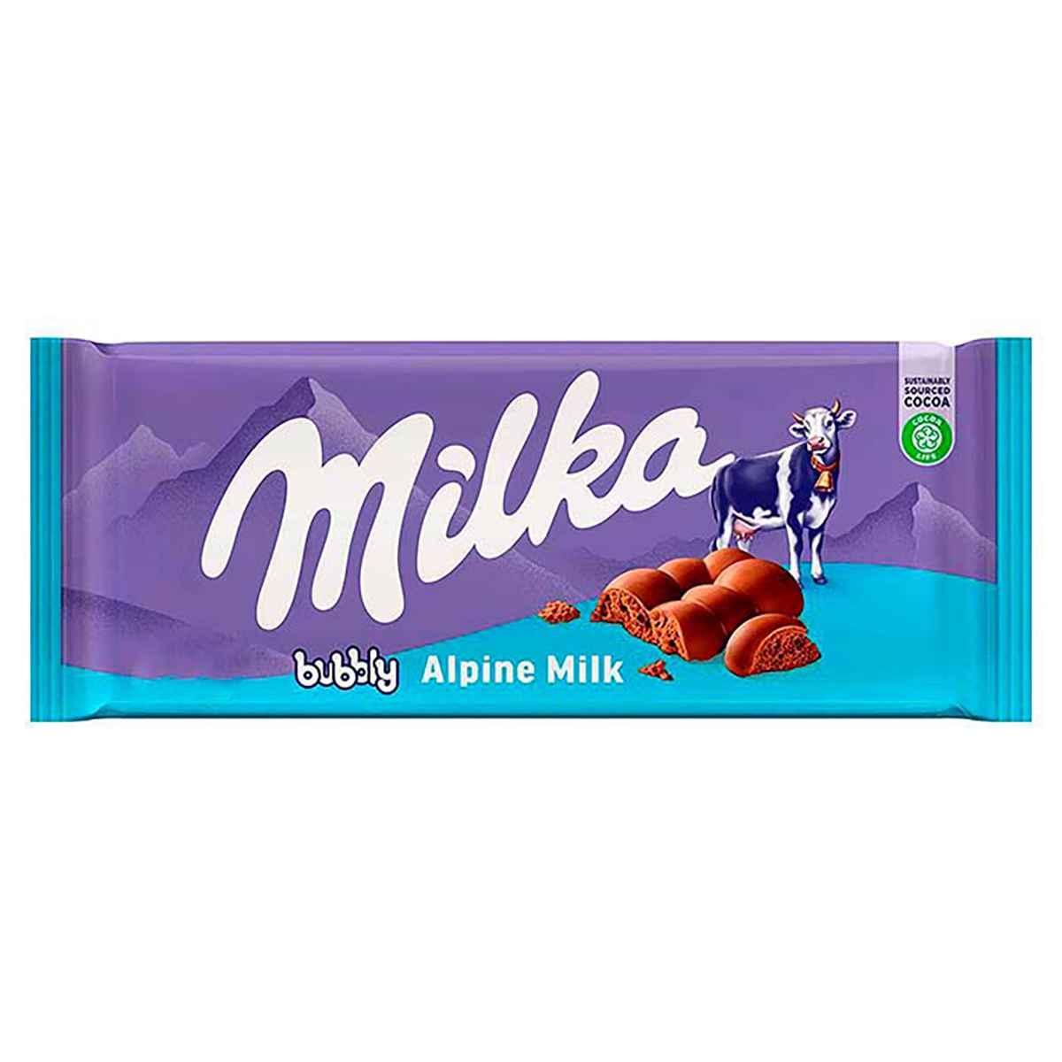 Шоколад Milka Bubbly Milk 90 гр., флоу-пак