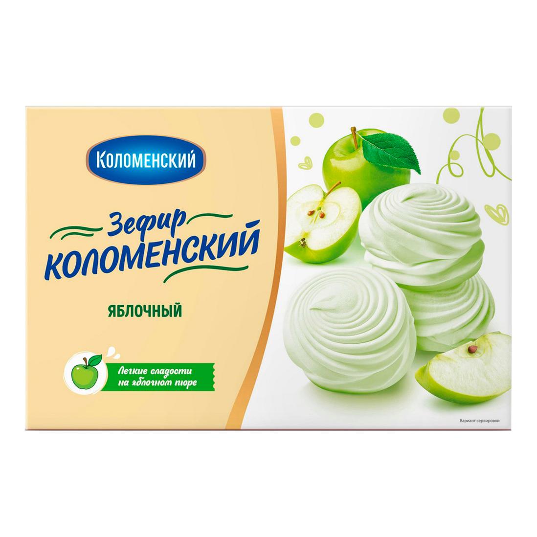 Зефир Коломенское яблочный 250 гр., флоу-пак