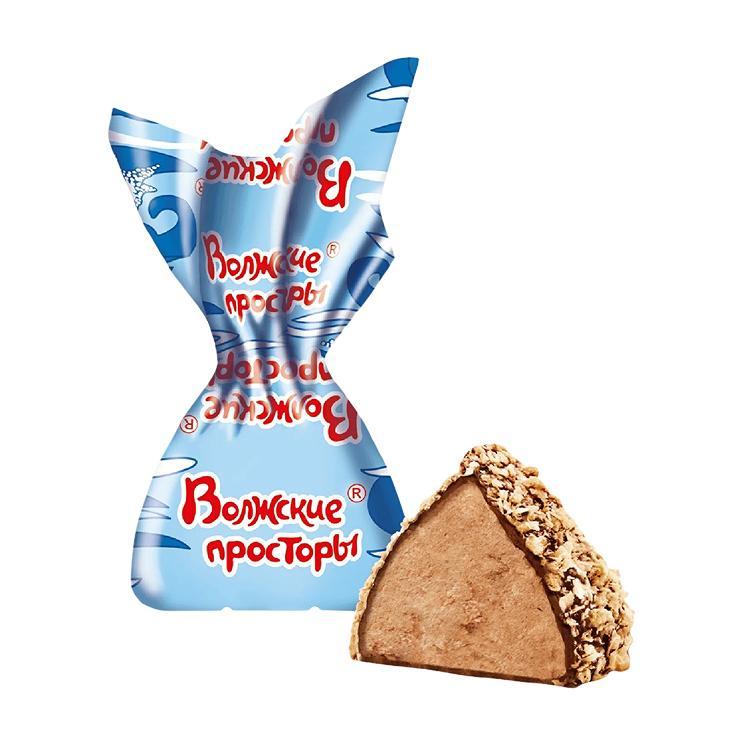 Конфеты Слад&Ко Волжские просторы Славянка глазированные 1 кг., пакет