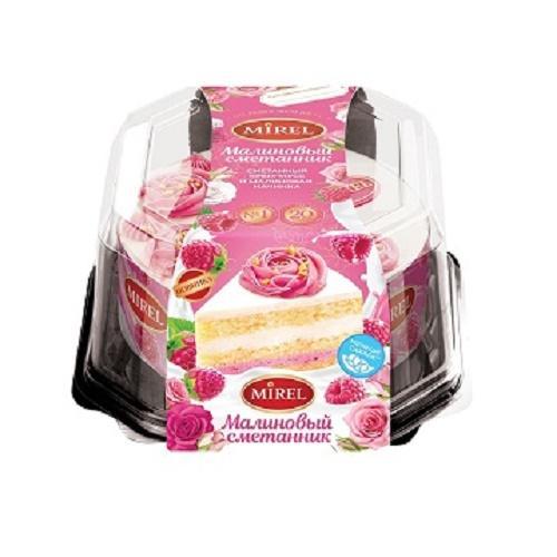 Торт Mirel Малиновый сметанник 650 гр., ПЭТ