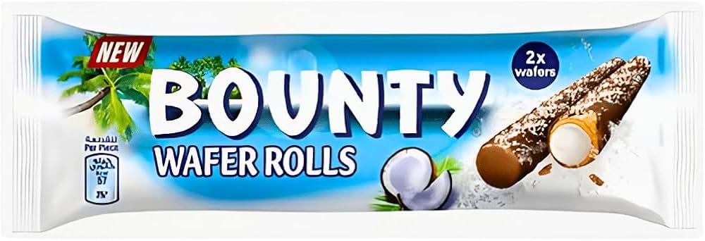 Палочки Bounty wafer roll вафельные 22,5 гр., флоу-пак