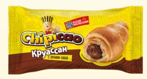 Круассан миди Chipicao Губка Боб какао 60 гр., флоу-пак