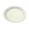 Одноразовая тарелка d 230 мм, 250г/м2, белая, мелованная, картон, 500 шт