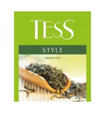 Чай Tess Style зеленый 100 пакетиков, 200 гр., картон