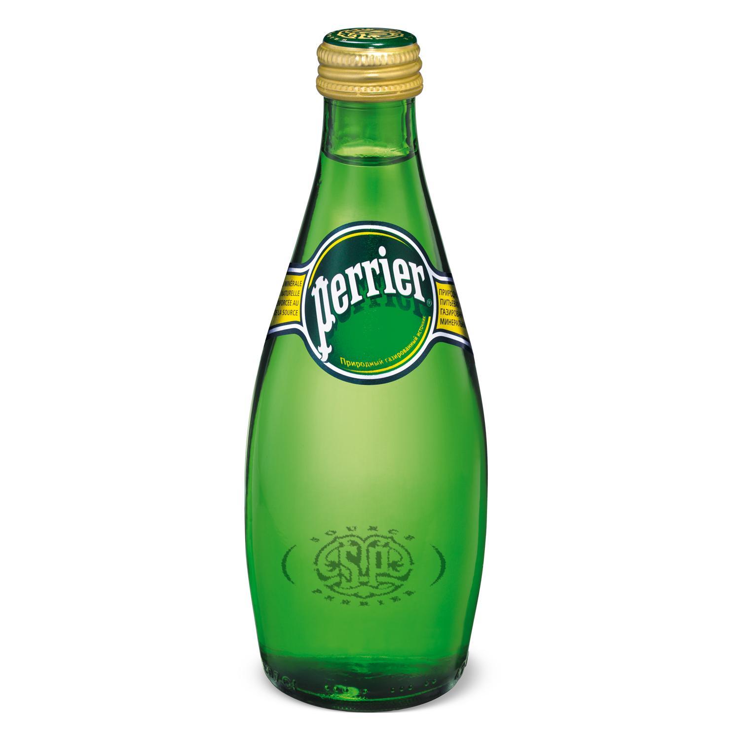 Вода газированная Perrier минеральная 330 мл., стекло