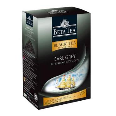 Чай с бергамотом Earl Grey,  Beta Tea, 100 гр., картонная коробка