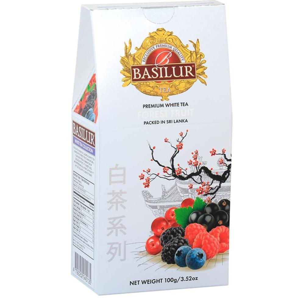Чай Basilur Белый   Лесные ягоды , 100 гр., картон