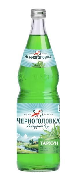 Напиток газированный Черноголовка тархун безалкогольный 1 л., стекло