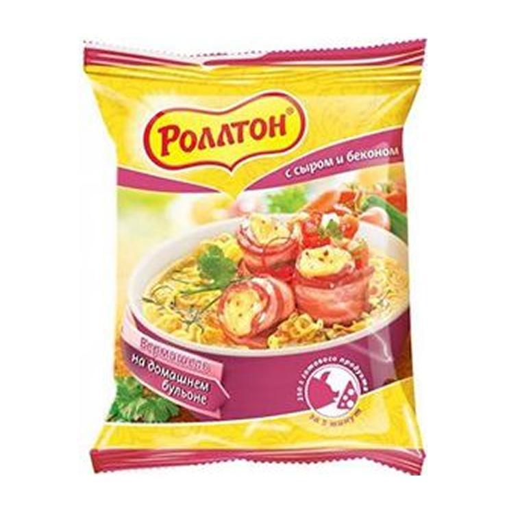 Лапша быстрого приготовления Роллтон сыр бекон 60 гр., флоу-пак