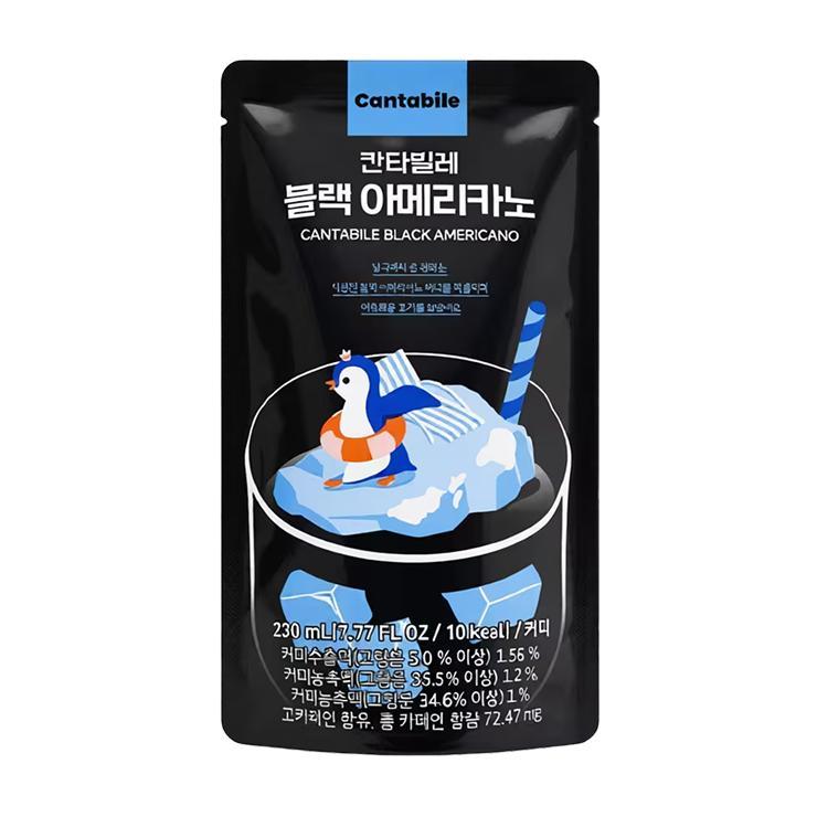 Напиток кофейный Cantabile американо холодный без сахара 230 мл., дой-пак
