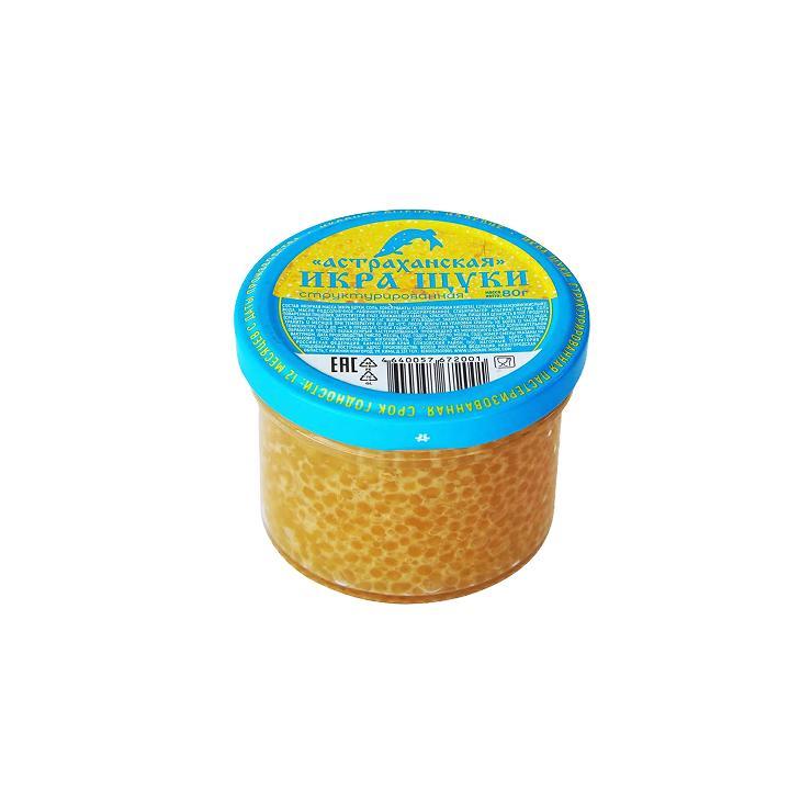 Икра щуки Лунское море астраханская структурированная 80 гр., стекло