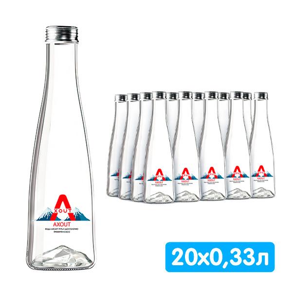 Вода негазированная AXOUT минеральная 330 мл., стекло
