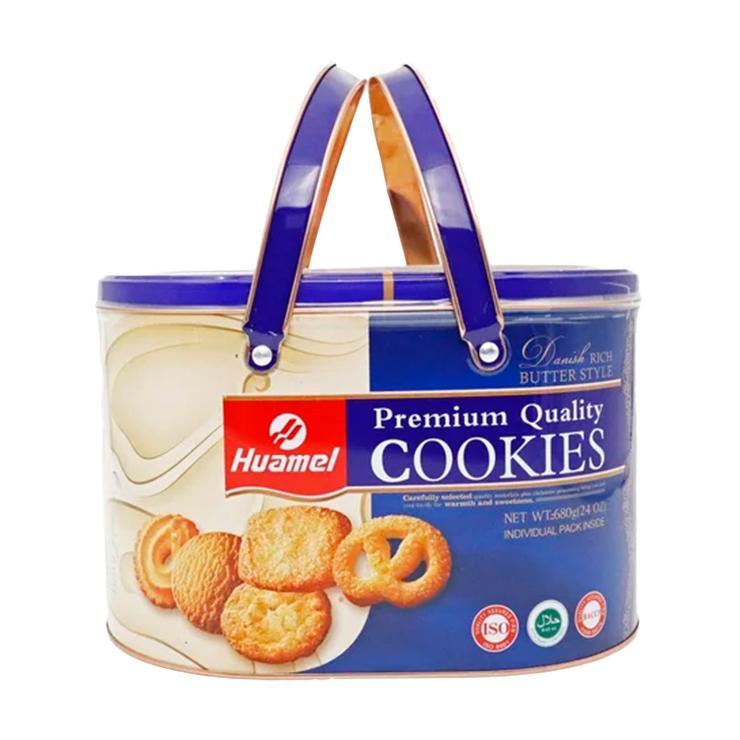 Печенье Huamei Premium cookies датское 680 гр., ж/б