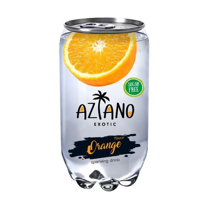 Напиток газированный Aziano апельсин  350 мл., ПЭТ