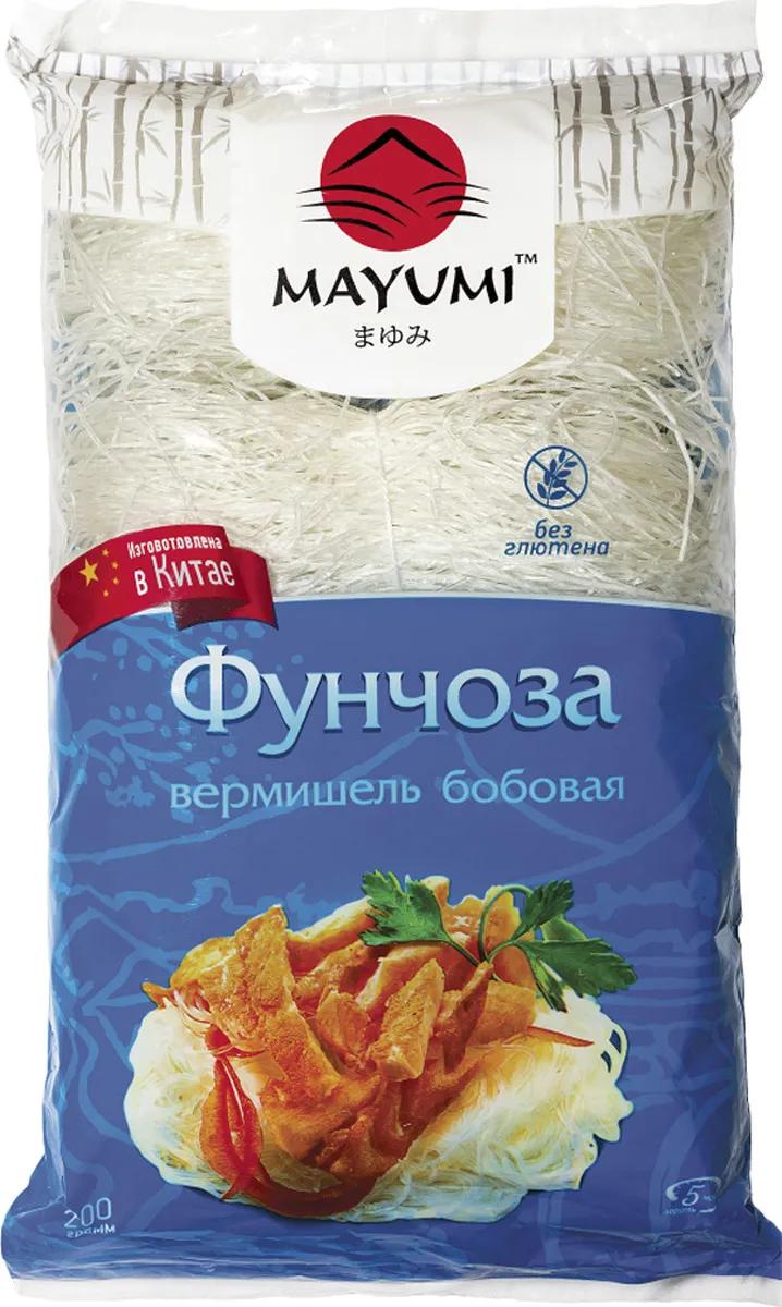 Вермишель Mayumi Фунчоза бобовая, 200 гр., пластиковый пакет