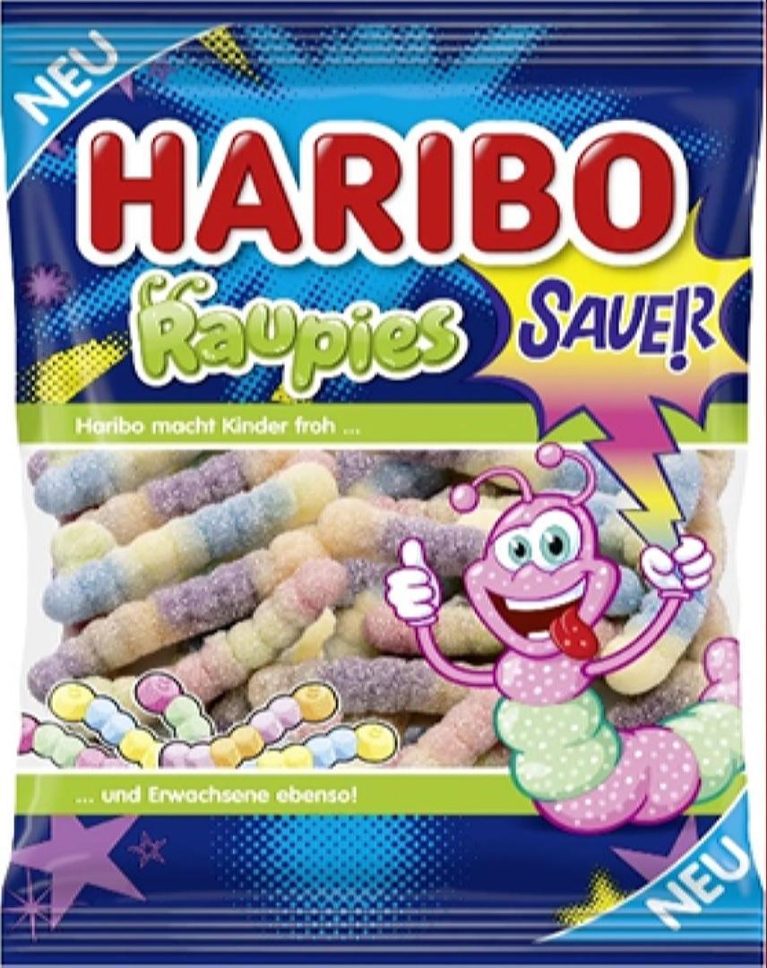 Мармелад Haribo Гусеницы кислые 160 гр., флоу-пак