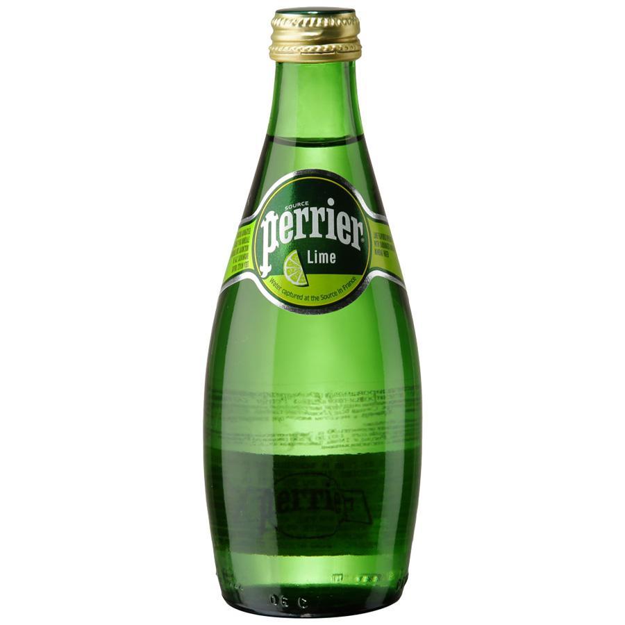 Вода газированная Perrier лайм минеральная 330 мл., стекло