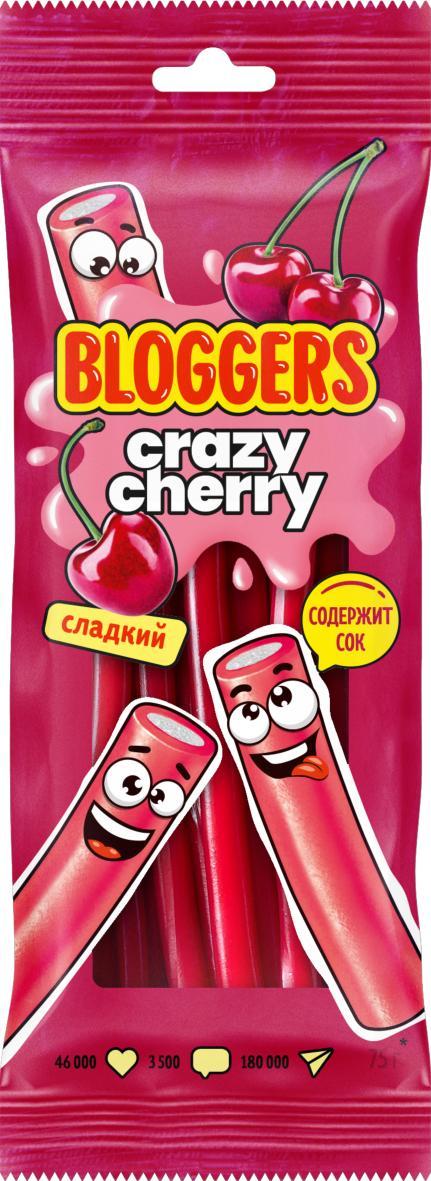 Мармелад жевательный Bloggers Crazy Cherry 75 гр., флоу-пак