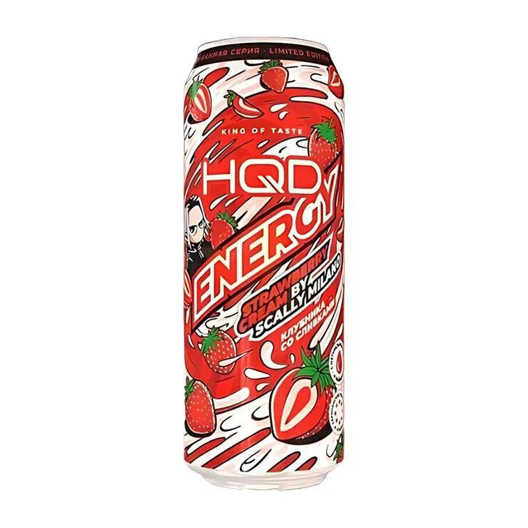 Напиток энергетический HQD Strawberry Cream 450 мл., ж/б