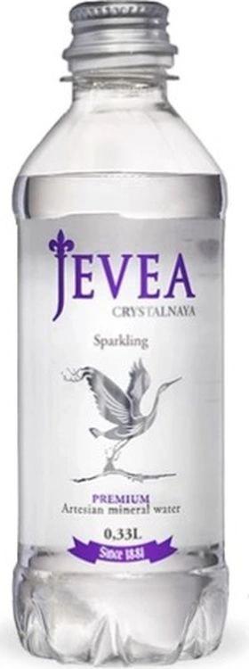 Вода газированная Jevea Crystalnaya минеральная 330 мл., ПЭТ