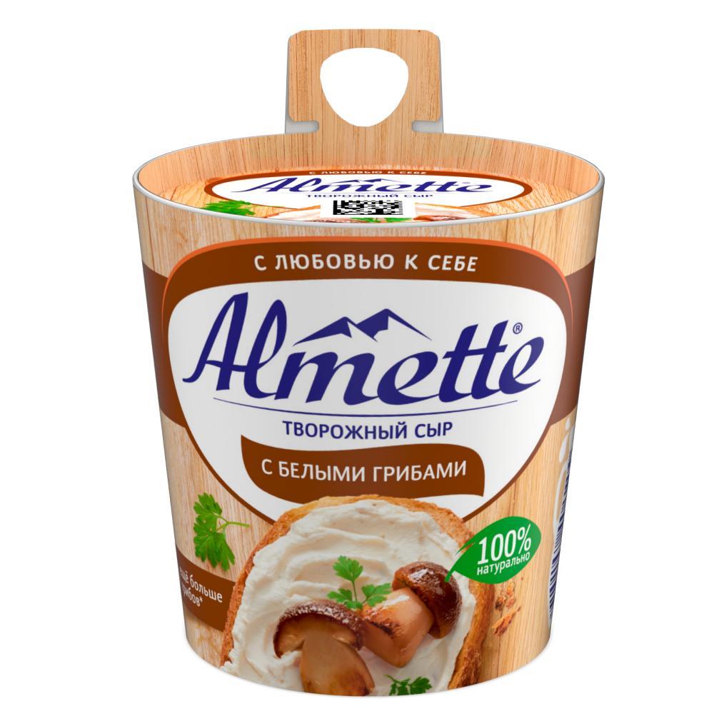 Сыр творожный Almette с белыми грибами 60%, 150 гр., ПЭТ