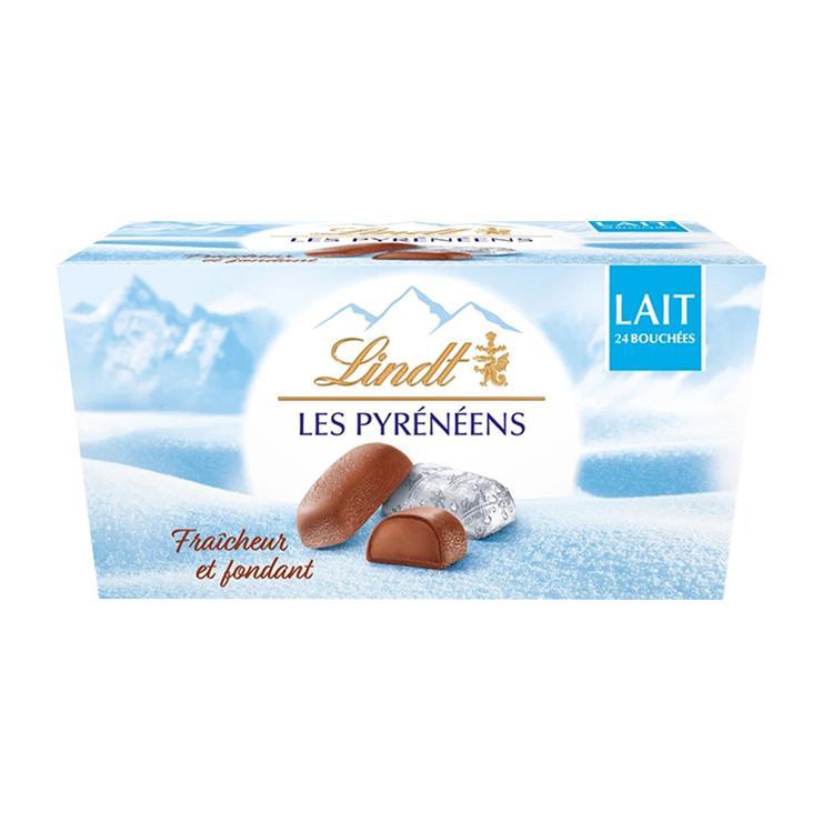 Конфеты Lindt Pyreneens Lait Milk из молочного шоколада с нежной молочной начинкой пралине 175 гр., картон
