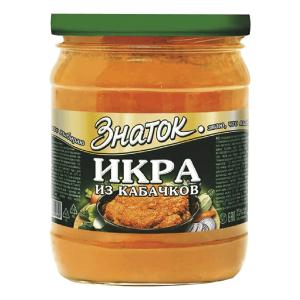 Икра Знаток Традиционная из кабачков 430 гр., стекло
