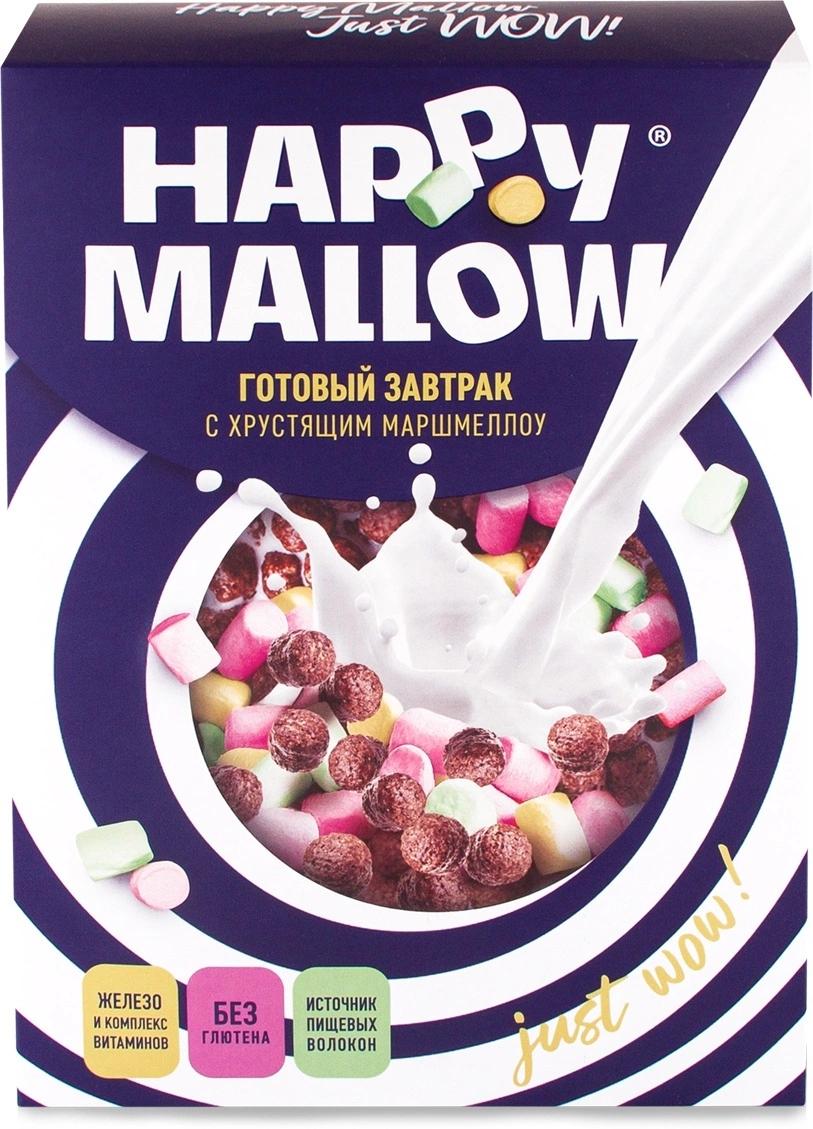 Готовый завтрак Happy Mallow с маршмеллоу 240 гр., картон