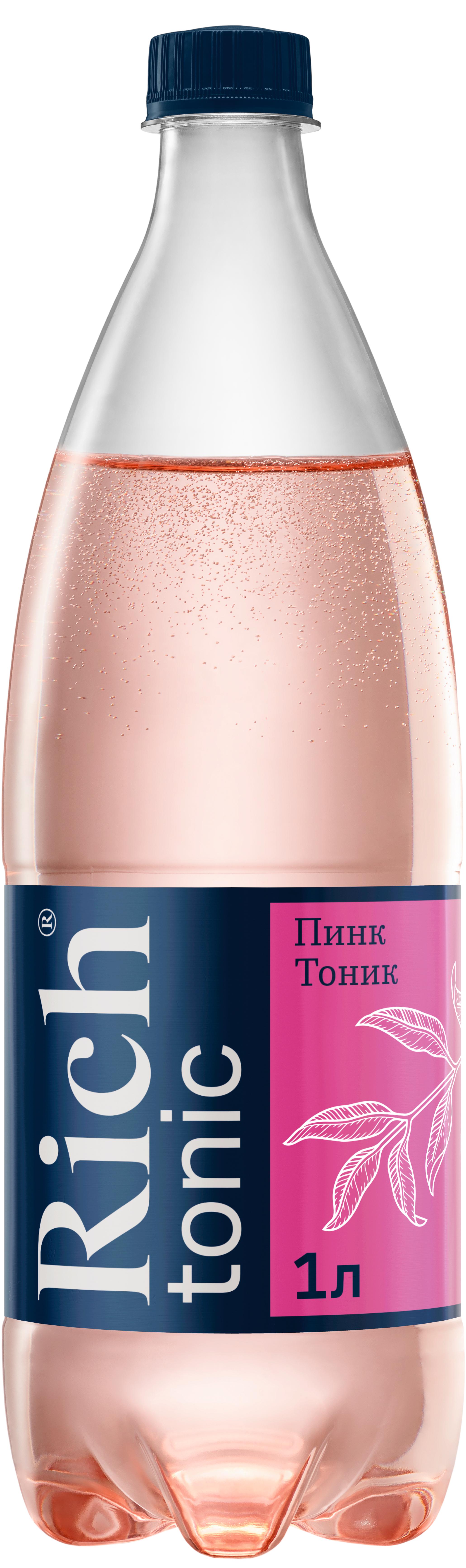 Напиток газированный Rich tonic Тоник пинк 1 л., ПЭТ