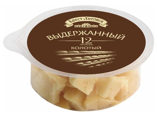 Сыр твердый Брест-Литовск выдержанный экстра 45% колотый 150 гр., ПЭТ