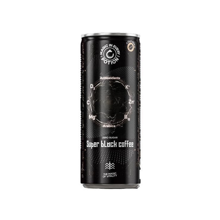 Напиток кофейный Potion Super Coffee Black холодный 330 мл., ж/б