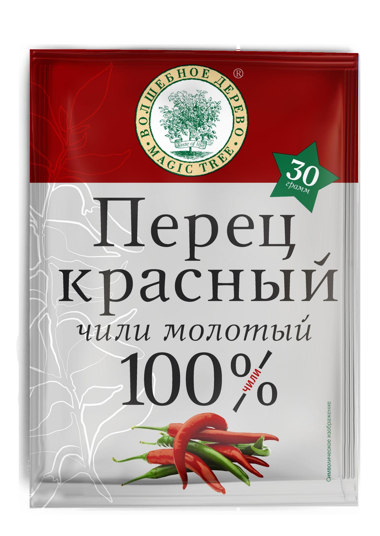 Перец Волшебное Дерево Красный Чили Молотый, 30 гр., сашет