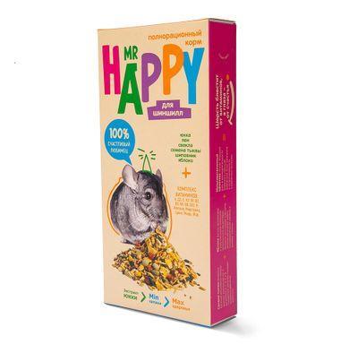 Корм сухой для шиншилл Mr.Happy 400 гр., картон