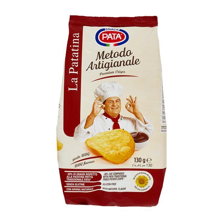 Чипсы из натурального картофеля Pata барбекю 130 гр., флоу-пак