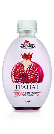 Напиток газированный Ascania гранат  330 мл., ПЭТ