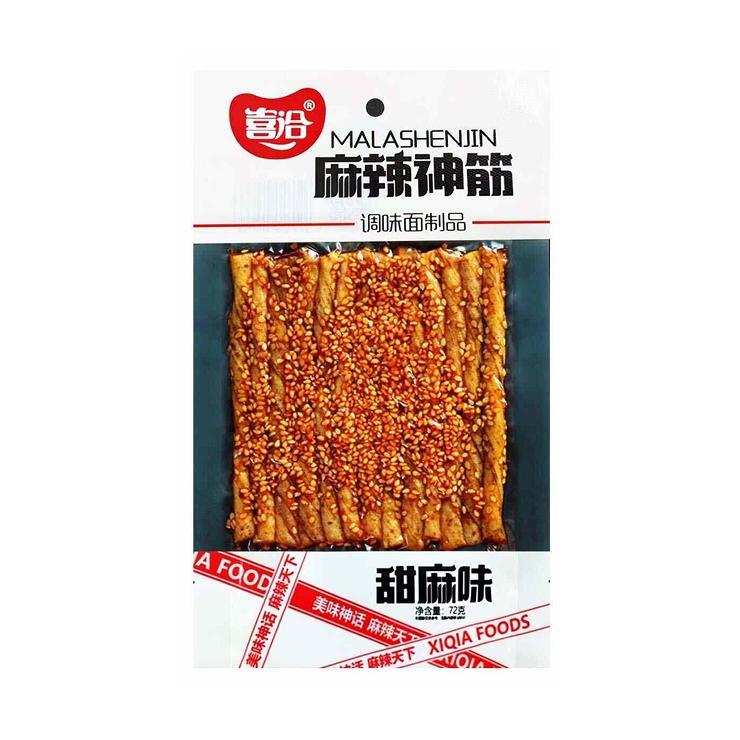 Мясо соевое XI QIA MALASHENJIN сладкий пряный вкус 72 гр., дой--пак