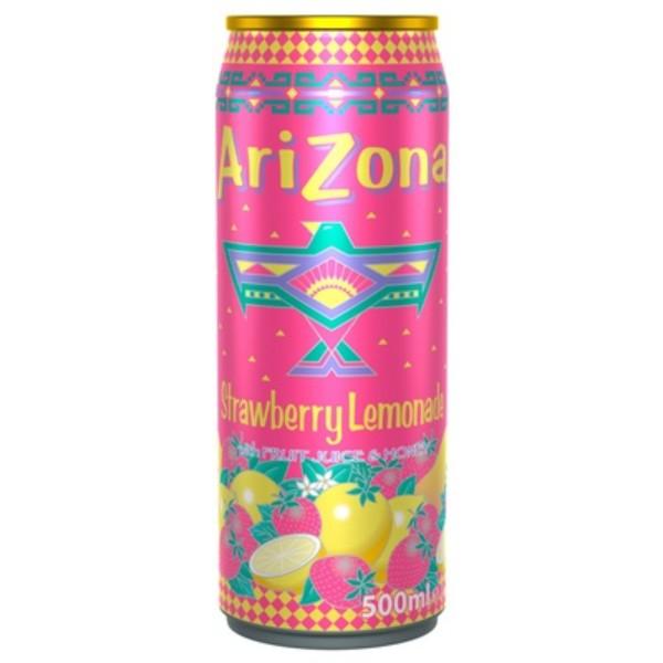 Чай холодный Arizona клубника лимонад 500 мл., ж/б