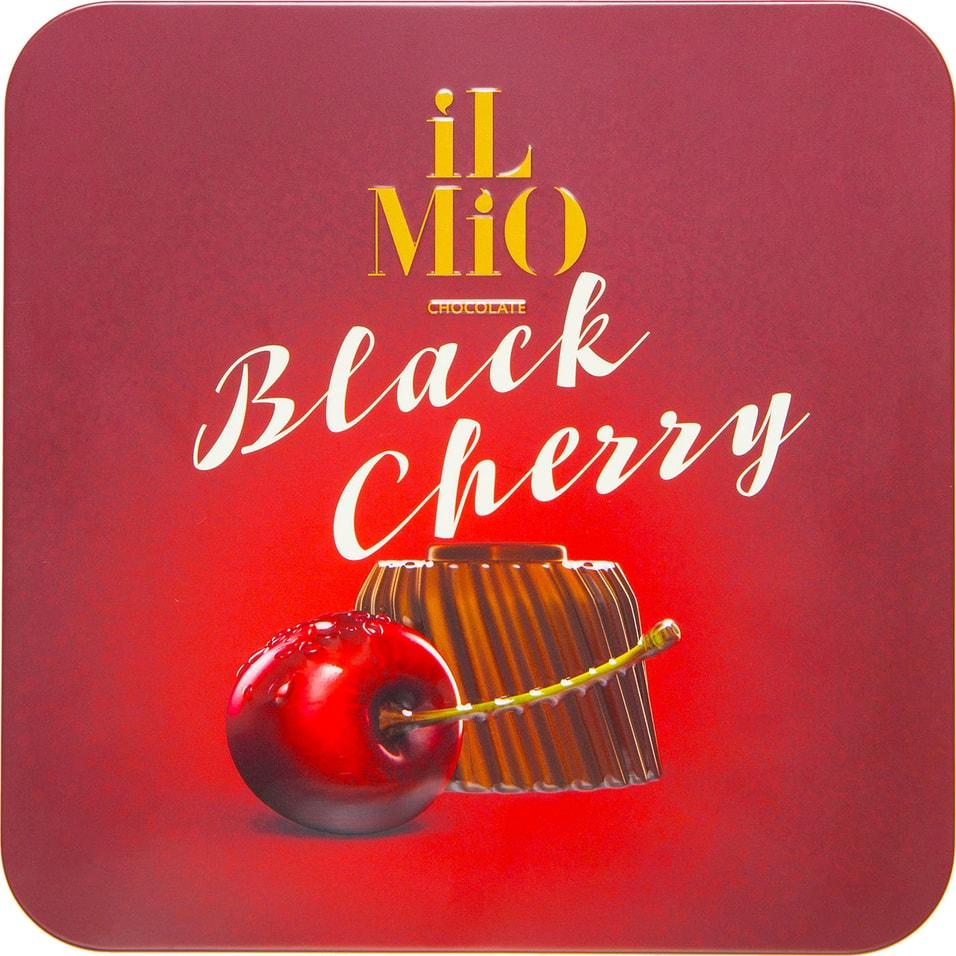 Конфеты iL MiO Black cherry шоколадные 230 гр., ж/б